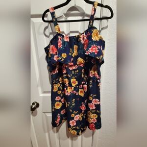 Floral Ruffle Romper